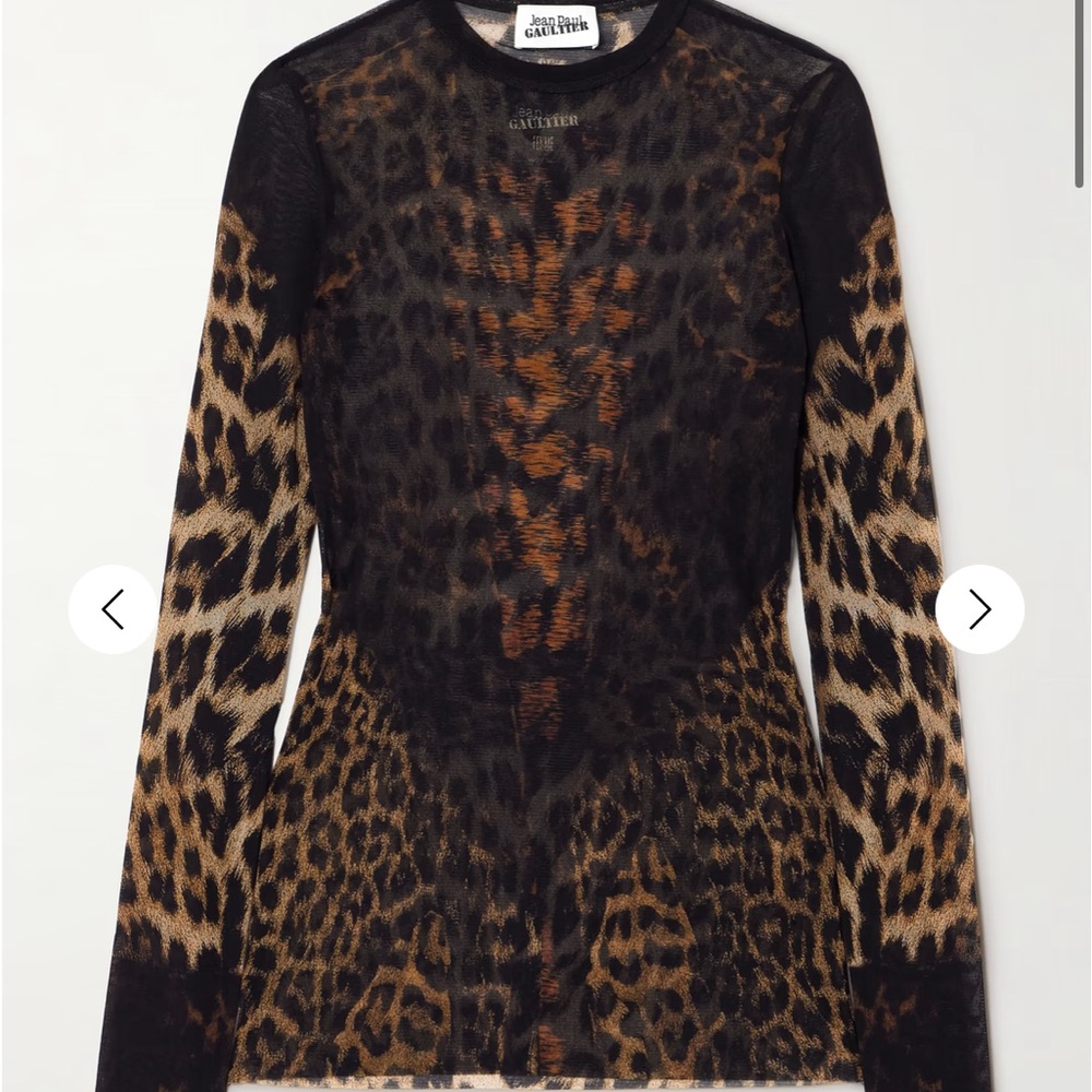 Leopard Jean Paul Gautier Blouse